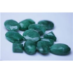 114.30 CTW AFRICAN EMERALD MIX SHAPES LOOSE STONES (12)