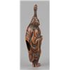 Image 8 : A tall wood netsuke of a Tekkai sennin.