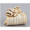 Image 2 : An ivory netsuke of tiger with cub.