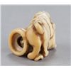 Image 4 : An ivory netsuke of tiger with cub.