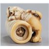 Image 6 : An ivory netsuke of tiger with cub.
