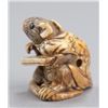 Image 3 : An ivory netsuke of a rat in gown.
