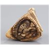 Image 6 : An ivory netsuke of a rat in gown.