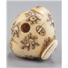 Image 6 : An ivory netsuke of Daruma.