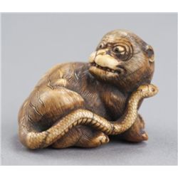 An ivory netsuke of Nuye.
