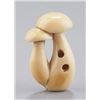 Image 3 : An ivory netsuke of shitake mushrooms.