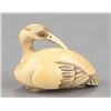 Image 3 : An ivory netsuke of a Manchurian crane