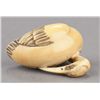 Image 7 : An ivory netsuke of a Manchurian crane