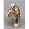 Image 2 : An ivory netsuke of Nitta no Shiro killing the boa