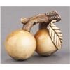 Image 1 : An ivory netsuke in the form of loquats.