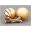 Image 5 : An ivory netsuke in the form of loquats.