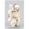 Image 1 : An ivory netsuke of a dancer.
