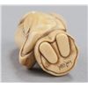 Image 7 : An ivory netsuke of Daruma.