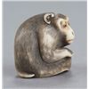 Image 2 : An ivory netsuke of a monkey.