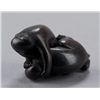 Image 3 : A wood netsuke of two monkeys.