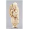 Image 4 : A group of two carved ivory netsuke.