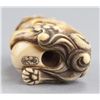 Image 6 : An ivory netsuke of a Shishi.