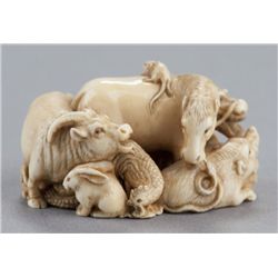 An ivory netsuke of the junishi.