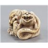 Image 6 : An ivory netsuke of two tigers.