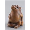 Image 2 : A wood netsuke of Tanuki.