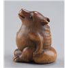 Image 3 : A wood netsuke of Tanuki.