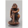 Image 9 : A group of two carved wood netsuke.