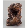 Image 4 : A carved boxwood netsuke of Ii no Hayata slaying t