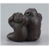 Image 4 : A group of two wood netsuke.
