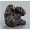 Image 6 : A group of two wood netsuke.