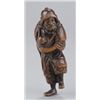 Image 1 : A wood netsuke of Ishikawa Goemon with Ichiro.