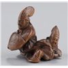 Image 2 : A group of two wood netsuke.