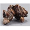 Image 3 : A group of two wood netsuke.