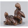 Image 4 : A group of two wood netsuke.