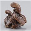 Image 5 : A group of two wood netsuke.