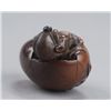 Image 4 : A wood netsuke of Tengo no Tamago.