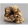 Image 7 : A group of two ivory netsuke.