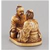 Image 3 : A group of two ivory netsuke.