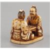 Image 5 : A group of two ivory netsuke.