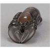 Image 2 : A lacquered wood and pottery netsuke of a lobster.