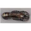 Image 6 : A lacquered wood and pottery netsuke of a lobster.