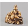 Image 9 : A group of two netsuke, various materials.