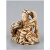 Image 2 : An ivory netsuke of Benten with dragon