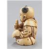 Image 4 : An ivory shunga netsuke of a karako.