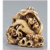 Image 4 : An ivory netsuke of Benten with dragon
