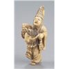 Image 1 : A ivory netsuke of a Sambaso dancer.