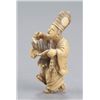Image 2 : A ivory netsuke of a Sambaso dancer.