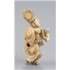 Image 5 : A ivory netsuke of a Sambaso dancer.