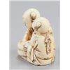 Image 5 : A group of two ivory netsuke of karako.