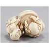 Image 8 : A group of two ivory netsuke of karako.