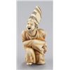 Image 2 : A ivory netsuke of a Sambaso dancer.